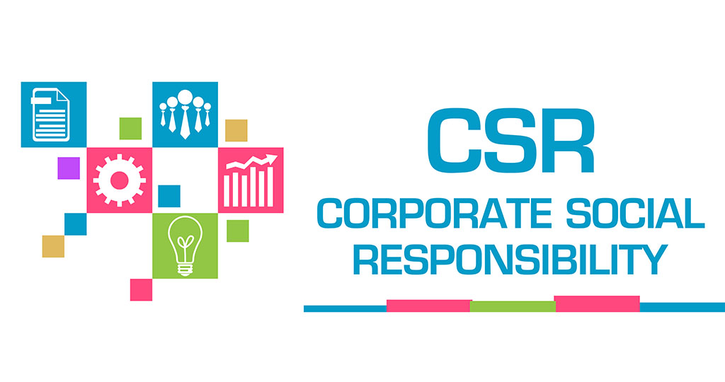 Csr - Corporate Social Responsibility Text Written Over Colorful