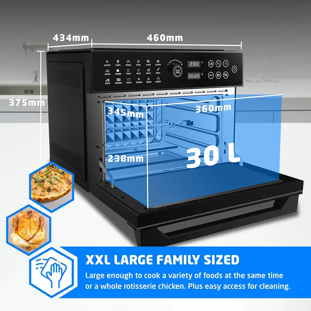 BridgePro 30L Digital Air Fryer Oven