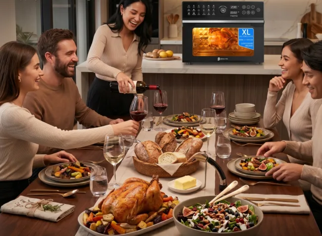 Bridge Pro Cooker BridgePro 30L Digital Air Fryer Oven: Cook Gourmet Meals Faster