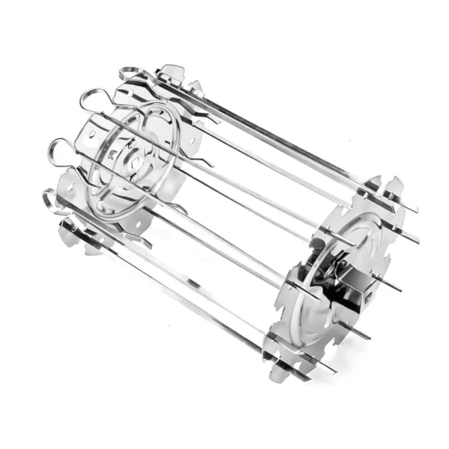 BridgePro Stainless Steel Rotating Rotisserie Kebab Skewers