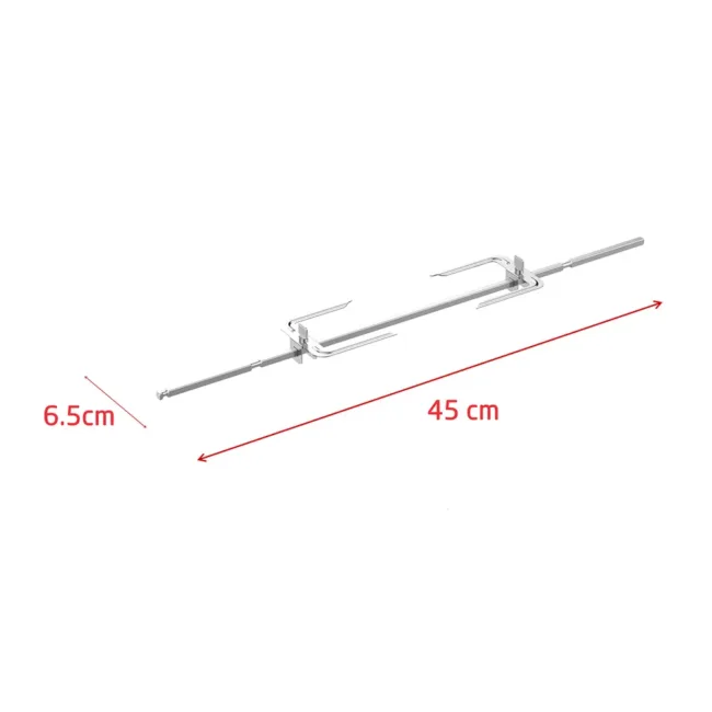 BridgePro Stainless Steel Rotisserie Rod and Fork