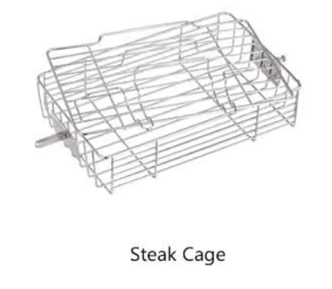 BridgePro Stainless Steel Rotisserie Steak Cage/Stand (For General Use and BridgePro 36L Air Fryer) - Image 2