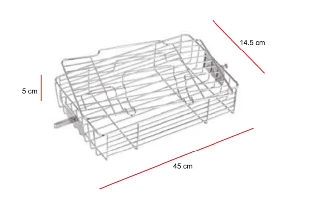 BridgePro Stainless Steel Rotisserie Steak Cage/Stand (For General Use and BridgePro 36L Air Fryer) - Image 3