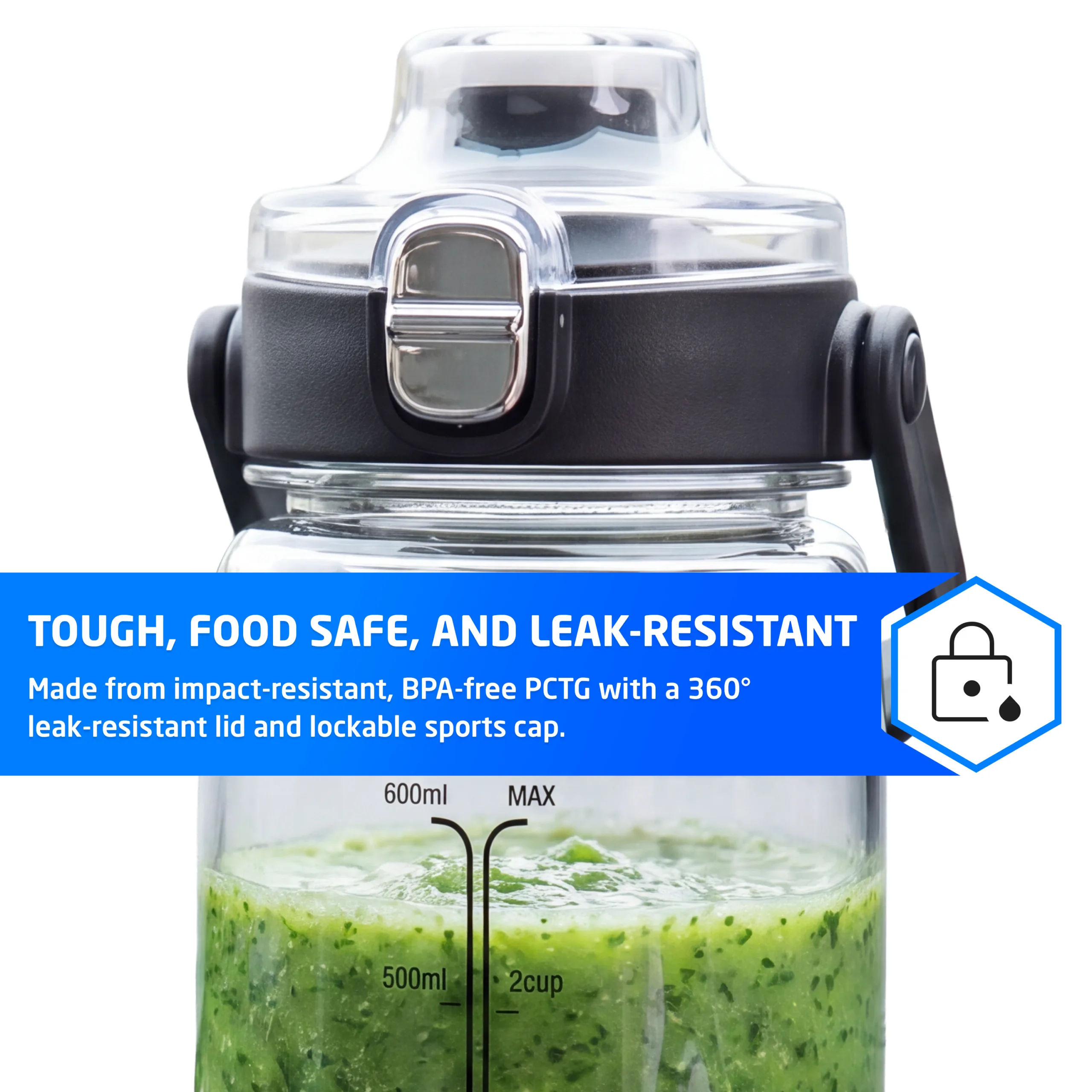 Bridge Pro Portable Blender Smoothie Maker - 750ml Small Food Blender Cup - Image 4