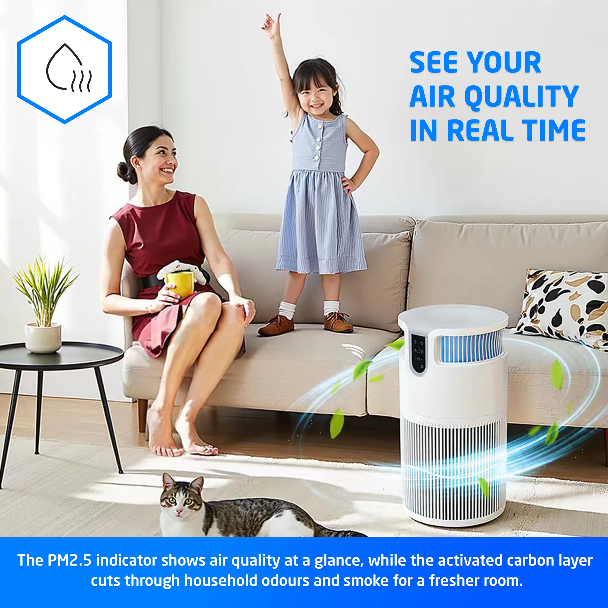 Bridge Pro HEPA Air Purifier for Bedrooms - Dust Remover & Air Cleaner – WiFi Enabled - Image 10