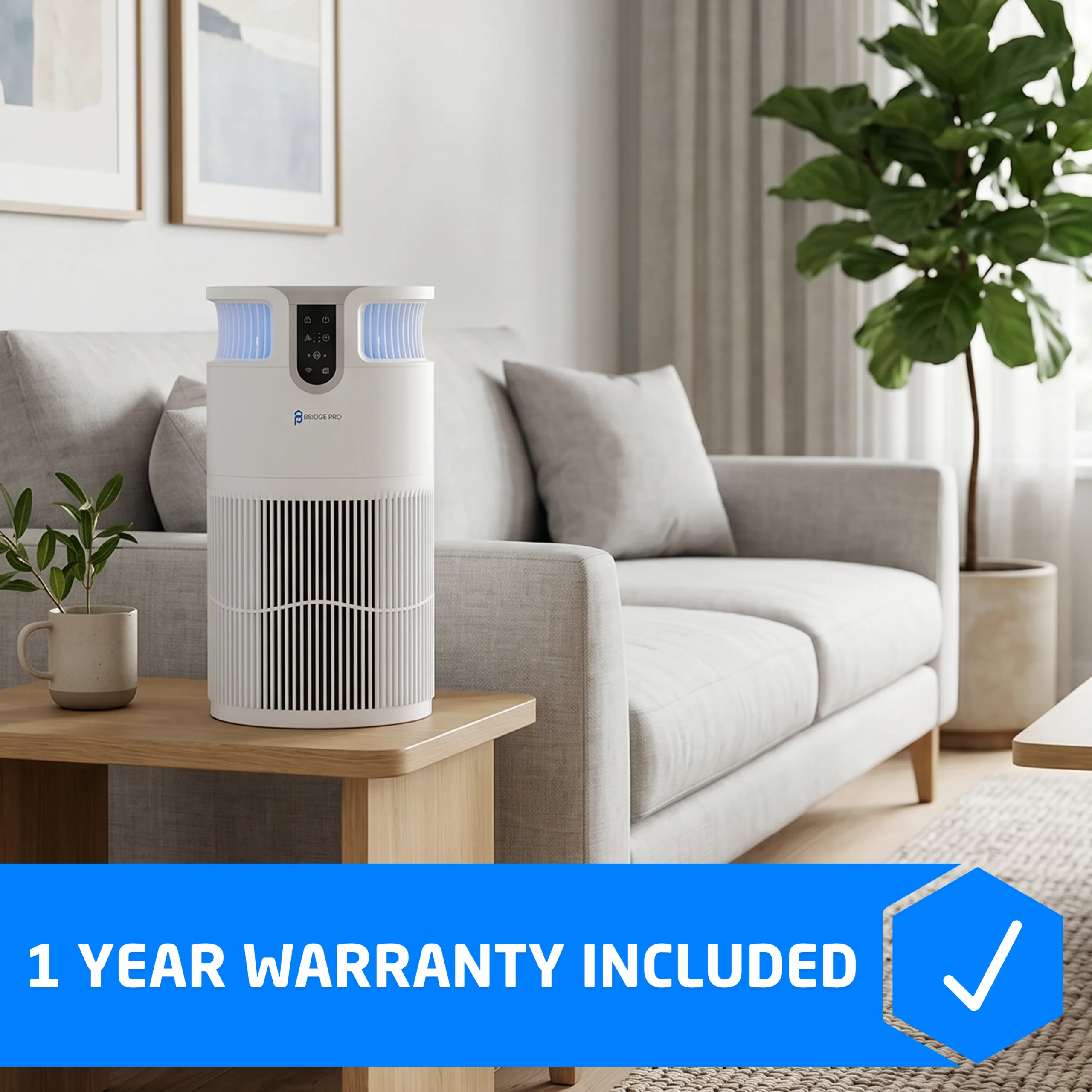 Bridge Pro HEPA Air Purifier for Bedrooms - Dust Remover & Air Cleaner – WiFi Enabled - Image 11