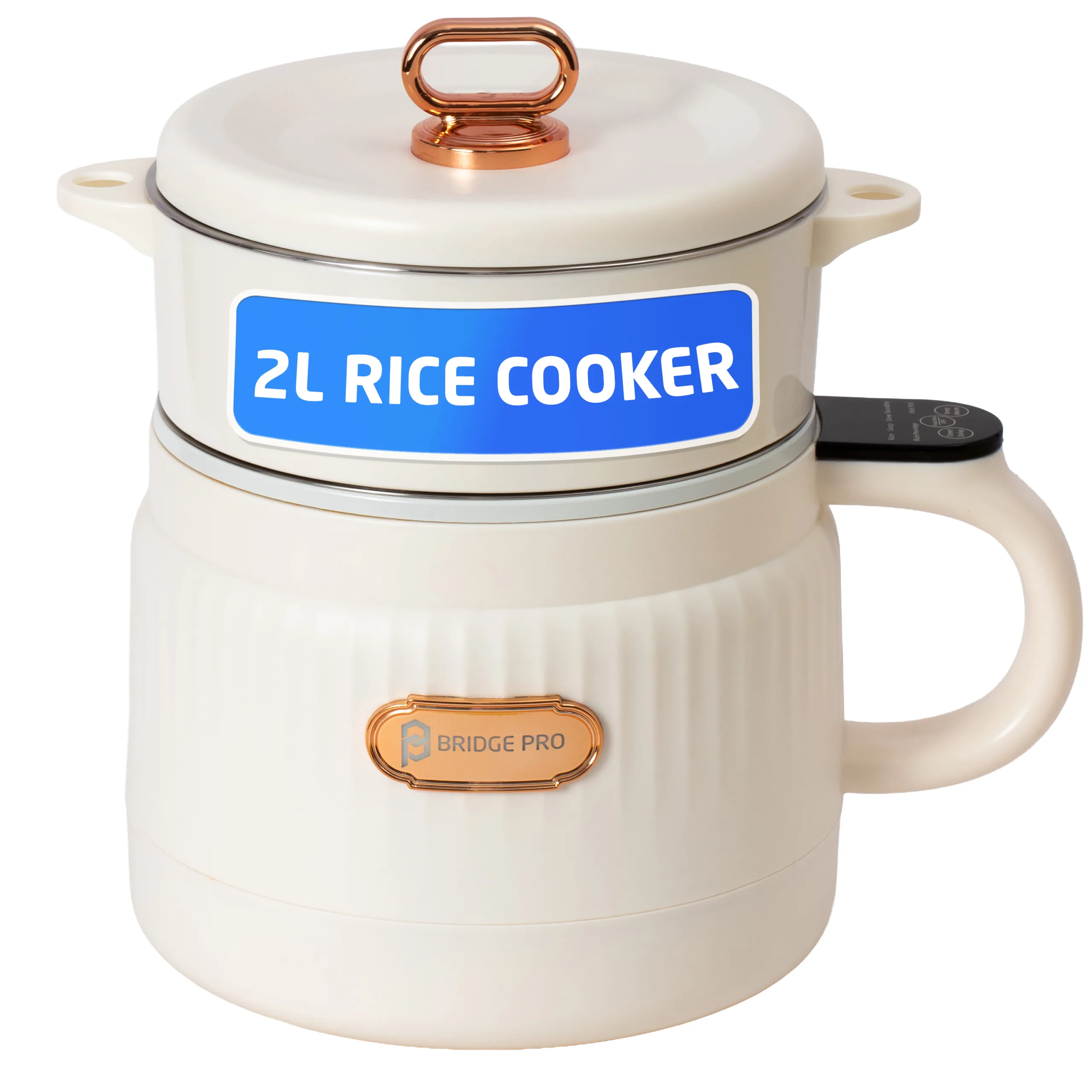 Bridge Pro Multifunctional Rice Cooker and Steamer - 2 Litre Capacity