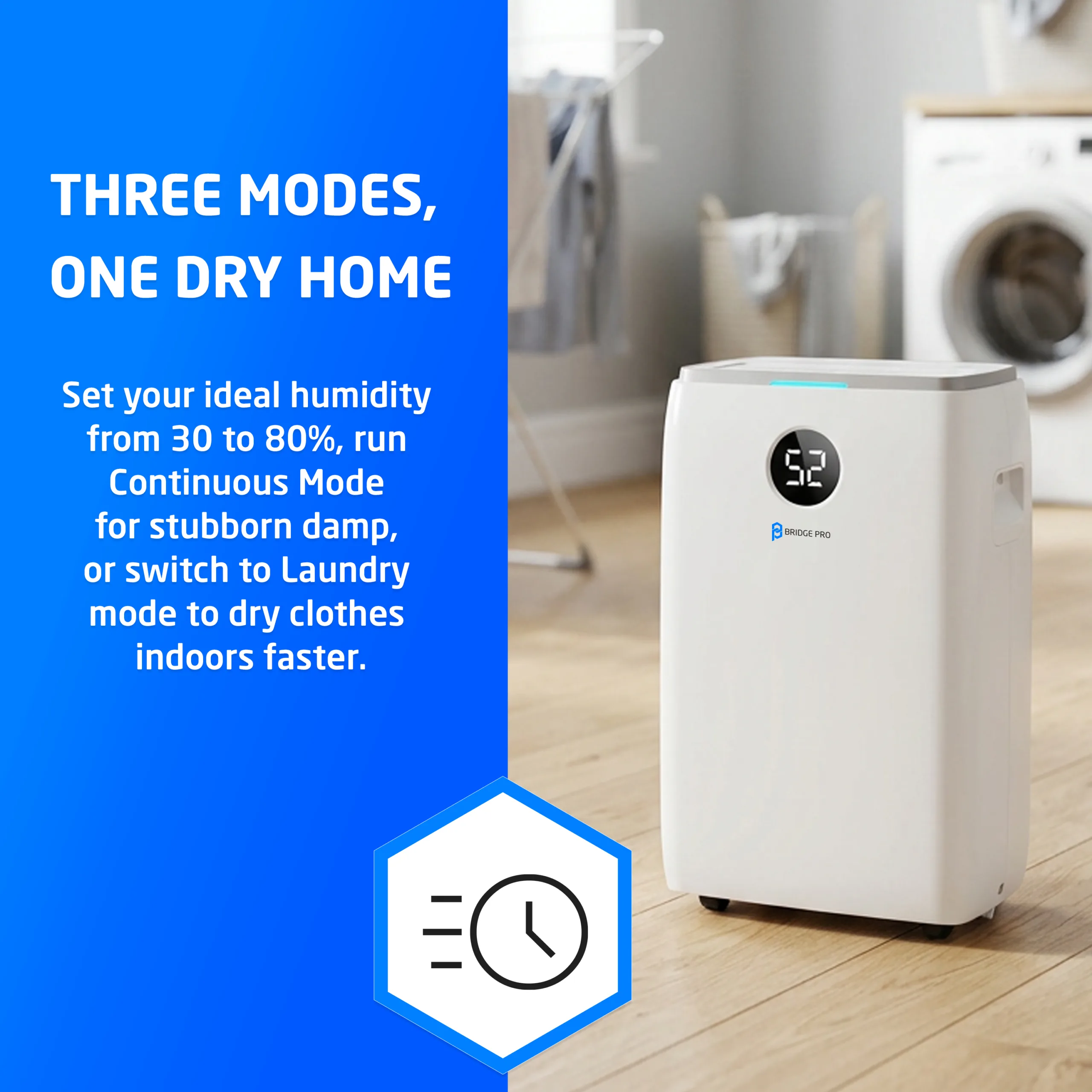 Bridge Pro Dehumidifier - Moisture Absorber, Prevent Mould, Damp Absorber – WiFi Enabled - Image 3