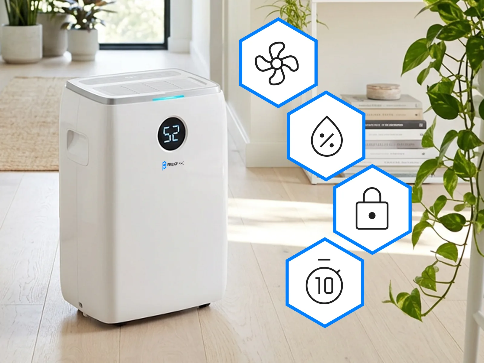Bridge Pro Dehumidifier - Moisture Absorber, Prevent Mould, Damp Absorber – WiFi Enabled - Image 10